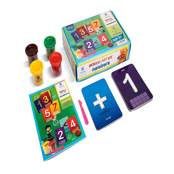 Colourful Creative Numeric Characters & Signs Dough Art Kit for Kids