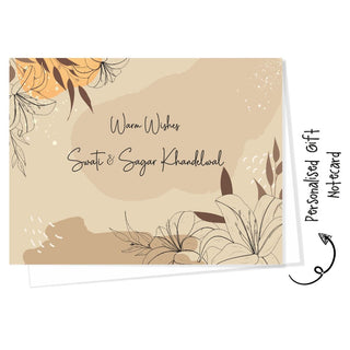 Personalised Gift Notecard - Autumn n Fall (18pcs) (PREPAID ONLY)
