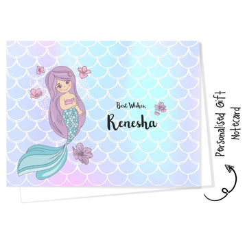 Personalised Gift Notecard - Mermaid (18pcs) (PREPAID ONLY)