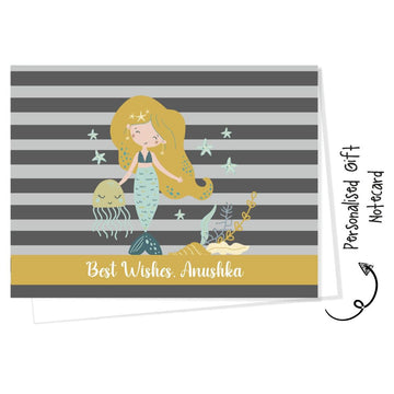 Personalised Gift Notecard - Mermaid Stars (18pcs) (PREPAID ONLY)