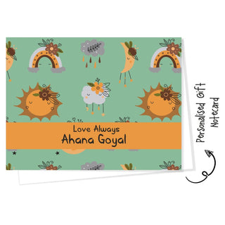 Personalised Gift Notecard - Rainbow Dreams (18pcs) (PREPAID ONLY)
