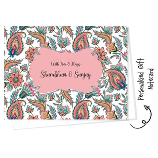 Personalised Gift Notecard - Vintage Floral (18pcs) (PREPAID ONLY)