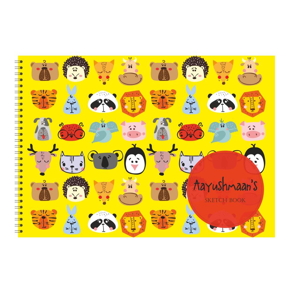 Personalised Sketchbook - Animal Faces (PREPAID)