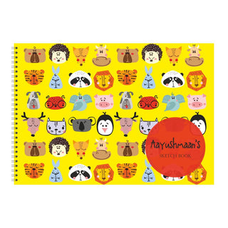 Personalised Sketchbook - Animal Faces (PREPAID)