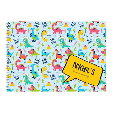 Personalised Sketchbook - Dinosaurs (PREPAID)