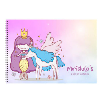 Personalised Sketchbook - Dreamy Mermaid (PREPAID)