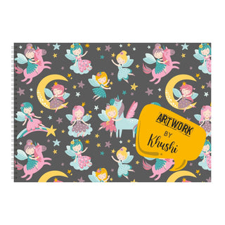 Personalised Sketchbook - Fairy Unicorn (PREPAID)