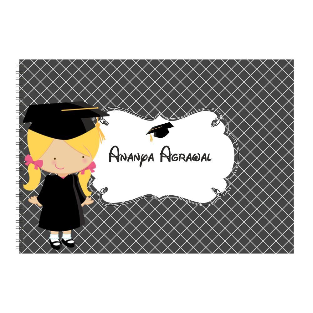 Personalized Sketchbook - Graduation Girl (PREPAID)