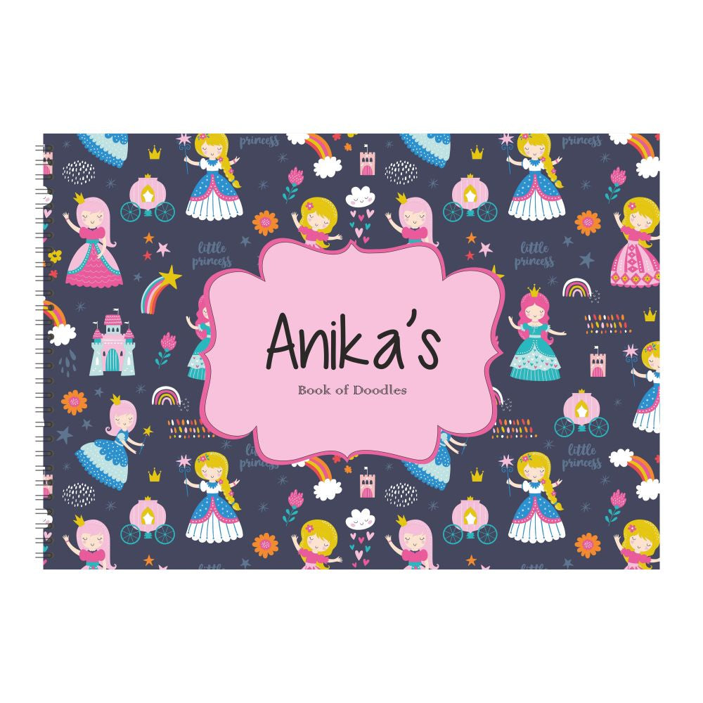 Personalized Sketchbook - Princess (PREPAID)