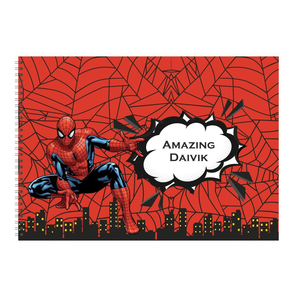Personalized Sketchbook - Spiderman (PREPAID)