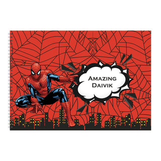 Personalised Sketchbook - Spiderman (PREPAID)
