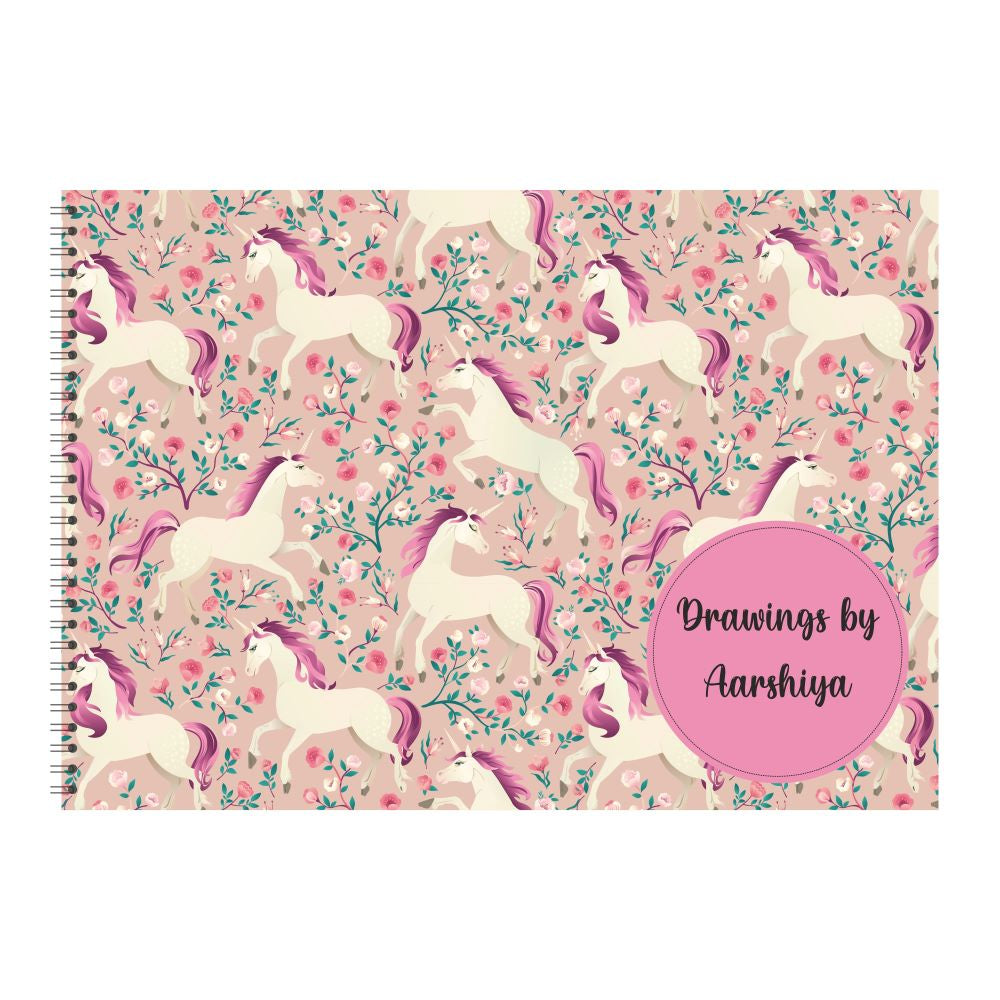 Personalised Sketchbook - Unicorn Dreams (PREPAID)