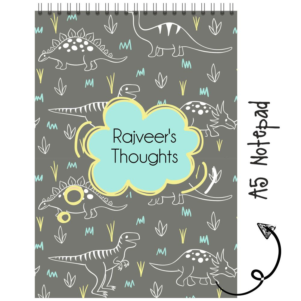 Personalised Notepad - Dinosaurs - (PREPAID ORDER)