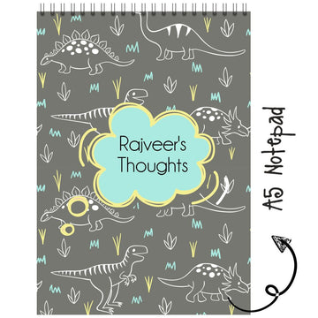 Personalised Notepad - Dinosaurs - (PREPAID ORDER)