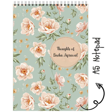 Personalised Notepad - Flower Garden - (PREPAID ORDER)