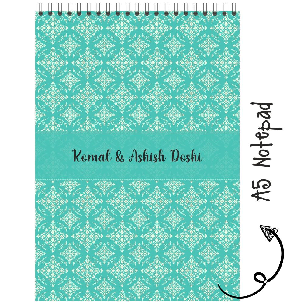 Personalised Notepad - Green Vintage - (PREPAID ORDER)