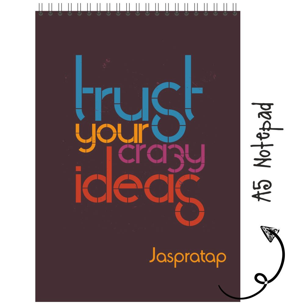 Personalised Notepad - Ideas Quote - (PREPAID ORDER) (Dispatch in 5-6 ...