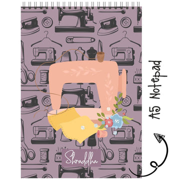 Personalised Notepad - Sewing Icon - (PREPAID ORDER)