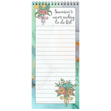List Pads - Floral (PREPAID ONLY)
