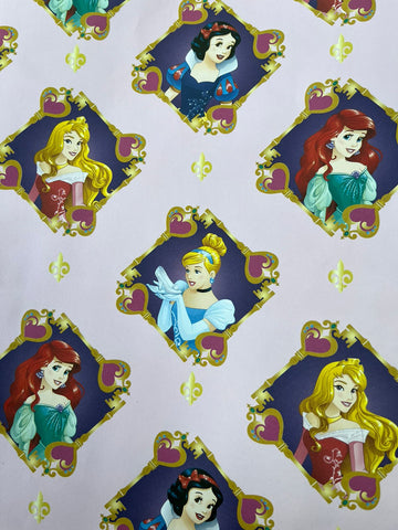Beautiful Princess printed Gift Wrap- Set of 10