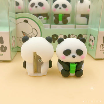 Cute Panda Shape Pencil Sharpener For Kids (Random Design)