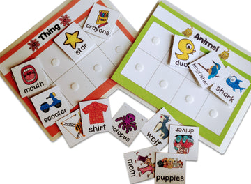 Noun - Person, place, animal and things sorting activity