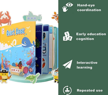 Under Water Sea World Quiet Book for Kids to Develop Learning Skills