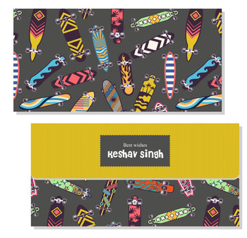 Personalised Envelope - Skate Board (20pcs) (PREPAID ONLY)