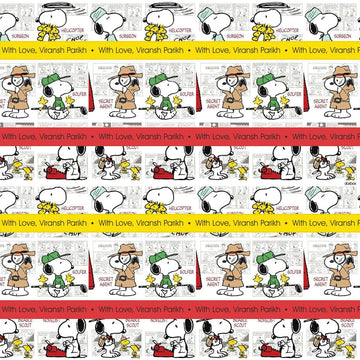 Personalised Wrapping Paper - Snoopy  (10pcs) (PREPAID ONLY)