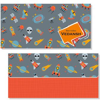 Personalised Envelope - Space (20pcs) (PREPAID ONLY)