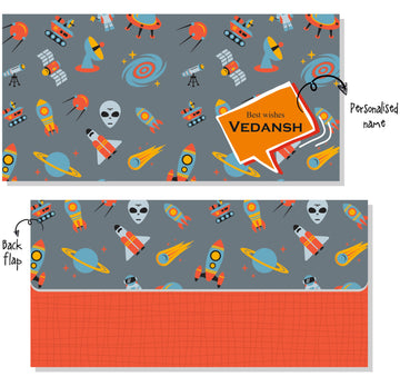 Personalised Envelope - Space (20pcs) (PREPAID ONLY)