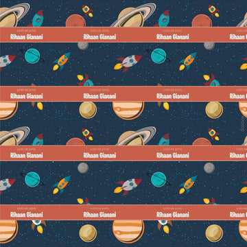 Personalised Wrapping Paper -Space  (10pcs) (PREPAID ONLY)