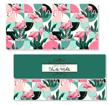 Personalised Envelope - Tropical Flamingo (20pcs) (PREPAID ONLY)