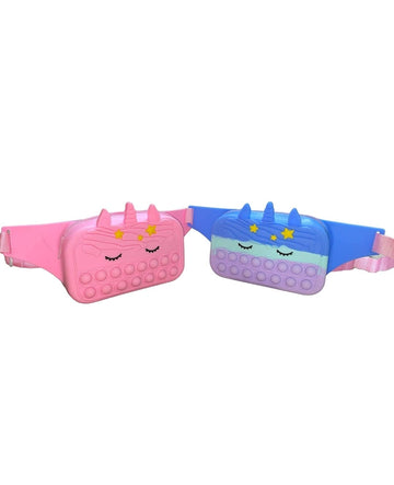 Cute Unicorn Design Pop It Waist Bag For kids (Random Color)
