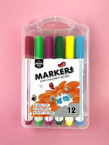 Happy To Clean Washable Markers - Use & Wash coloring pens for kids