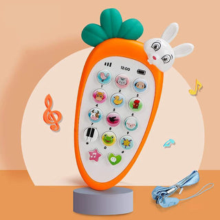 Smart Phone Cordless Feature Mobile Phone Musical Toys for Kids - Kimi Rabbit Phone(Random Colour)