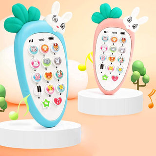 Smart Phone Cordless Feature Mobile Phone Musical Toys for Kids - Kimi Rabbit Phone(Random Colour)