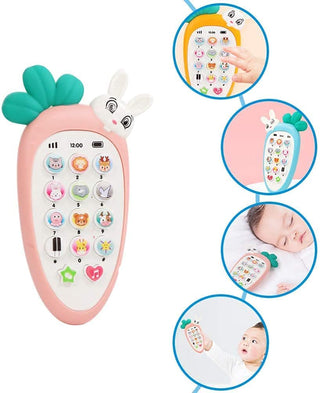 Smart Phone Cordless Feature Mobile Phone Musical Toys for Kids - Kimi Rabbit Phone(Random Colour)