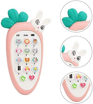 Smart Phone Cordless Feature Mobile Phone Musical Toys for Kids - Kimi Rabbit Phone(Random Colour)