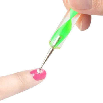 Beauty Professional 5Pcs 2 Way Usable Marbleizing Nail Art Dotting Pen tool Kit For Girls, For Nails Art, Mandala Art, Decoration, Stamping
