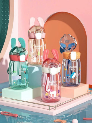 Cute kids Bottle with straw