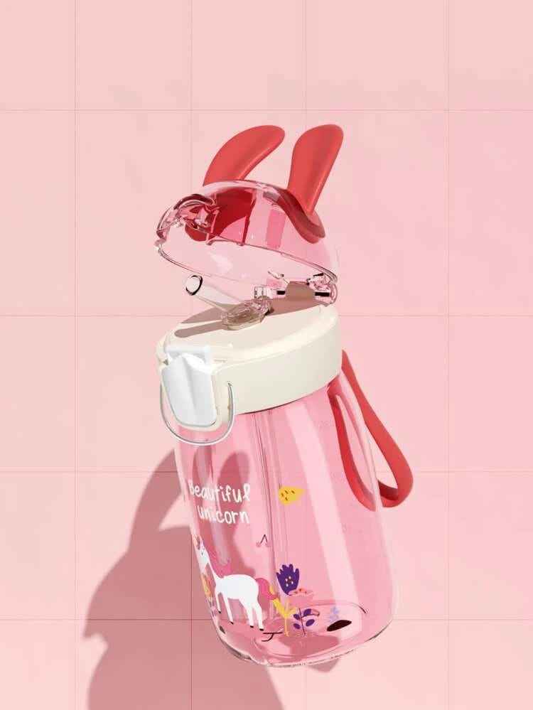 Cute kids Bottle with straw