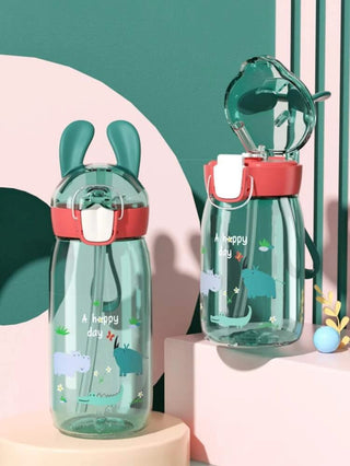 Cute kids Bottle with straw