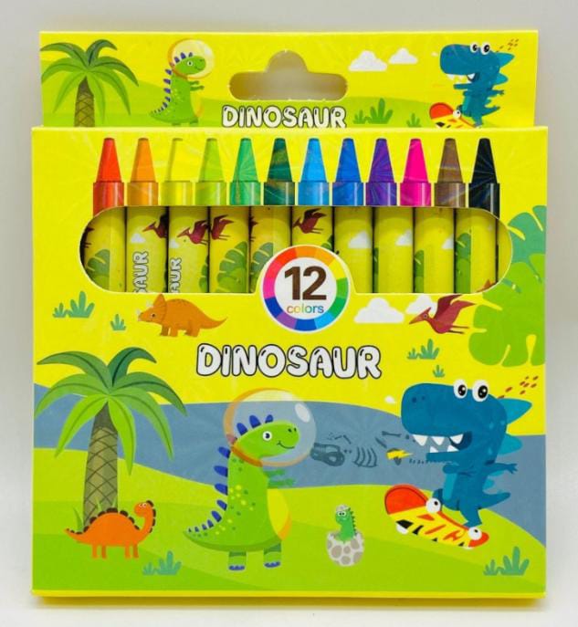 KIDS COLOURS  CRAYONS  12 PCS