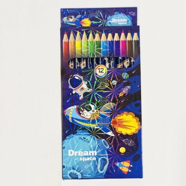 space colour pencils