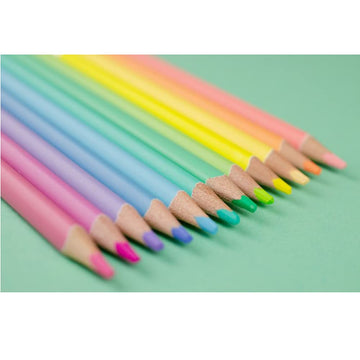 Pastel Color Pencils for Kids (Multi Color Pack of 12)