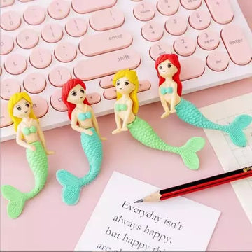 Beautiful Mermaid Ocean Princess Erasers - Set of 2