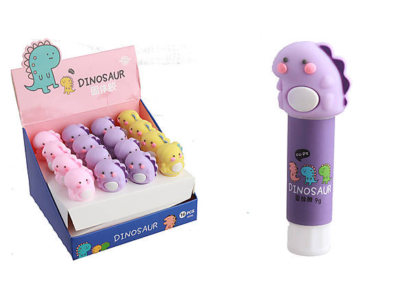 Multicolor Cute white teddy character glue sticks for kids, For
