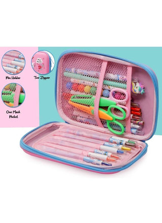 Cartoon Design Pencil Case Pen Bags for Kid Large Capacity Stationary Organizer with Compartments