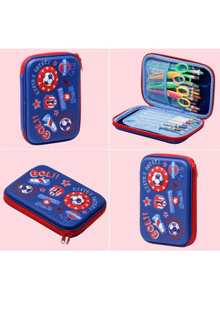 Cartoon Design Pencil Case Pen Bags for Kid Large Capacity Stationary Organizer with Compartments
